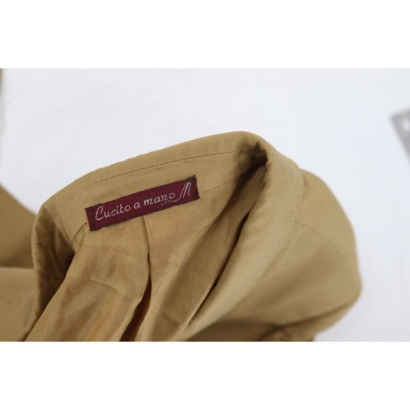 Sartoria partenopea sport coat mens 48 3 button half lined Italy‎ made cotton - Picture 9 of 16